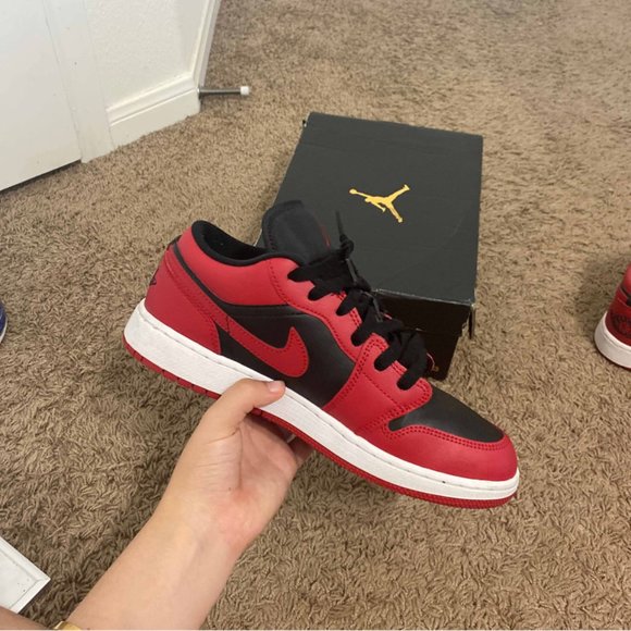 2020 Air Jordan 1 Low \'Reverse Bred\' SIZE 7Y main image 9